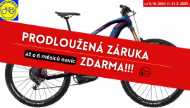 Prodloužená záruka až o 6 měsíců!